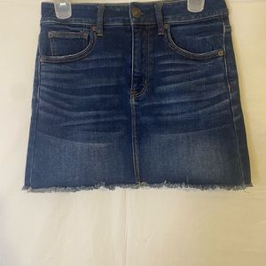 American eagle denim mini skirt